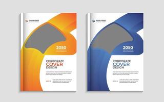 företag profil årlig Rapportera omslag design mall vektor