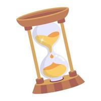 ein Sanduhr-Flat-Icon-Download vektor