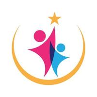 Adoption und Community Care Logo Vorlage Vektor Icon