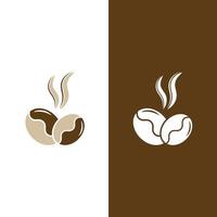 kaffeböna ikon vektor