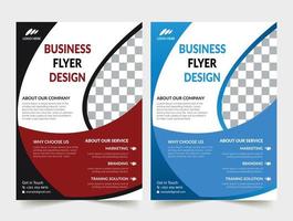 Corporate Business Flyer Template Vektordesign, Flyer-Vorlage für Business-Poster-Layout, It-Firmen-Flyer, Corporate-Banner und Broschüren. farbenfrohes grafikdesign-layout. vektor