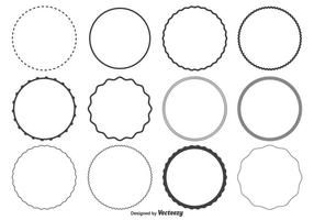 Cirkelformat Set vektor