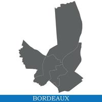hög kvalitet Karta stad av Frankrike vektor