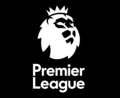 premiärminister liga logotyp symbol med namn svart och vit design England fotboll vektor europeisk länder fotboll lag illustration