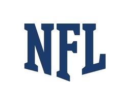 nfl logo symbol blau design amerika fußball amerikanisch vektor länder fußball amerikanermannschaften illustration mit weißem hintergrund