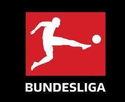 bundesliga logo symbol mit name design deutschland fußball vektor europäische länder fußballmannschaften illustration mit schwarzem hintergrund