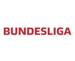 bundesliga name logo symbol rot design deutschland fußball vektor europäische länder fußballmannschaften illustration mit weißem hintergrund