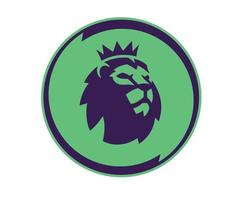 Premier League Symbol Logo lila und grün Design England Fußball Vektor europäische Länder Fußballmannschaften Illustration