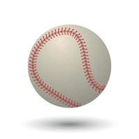 realistischer Baseballball vektor