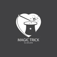 illustration av magi hatt med wand vektor