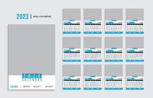 Wandkalender 2023 Vorlage Pro herunterladen vektor