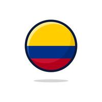 colombia flagga ikon vektor