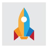 Rakete Logo Vorlage Vektor Symbol Natur Design