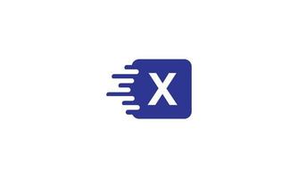 Lieferlogo englische Buchstaben x Vektordesign-Vorlagenelemente für Ihre Anwendung oder Ihr Unternehmen. vektor
