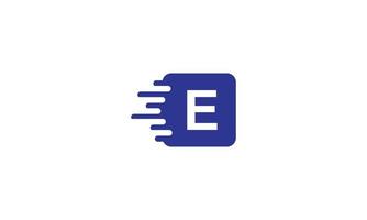 leverans logotyp engelsk alfabet brev e vektor design mall element för din Ansökan eller företag.