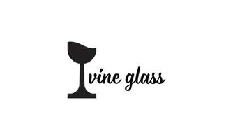 Weinglas-Logo-Symbol-Vektor-Illustration-Design-Vorlage vektor