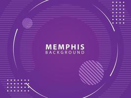 abstrakter Memphis-Hintergrund mit Kreisen vektor