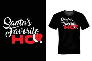 Weihnachts-T-Shirt-Design, Vintage, Typografie vektor