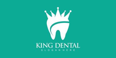 Dental-Logo-Konzept mit einzigartigem und kreativem Premium-Vektor vektor