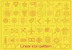 Free Flat Linear Icons Hintergrund vektor