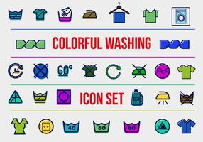 Frei waschen vektor Icons