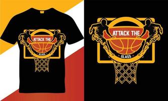 basketboll sortera citat t-shirt design mall vektor