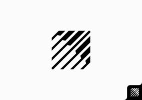 bostads- arkitektur interiör logotyp design platt minimalistisk begrepp vektor