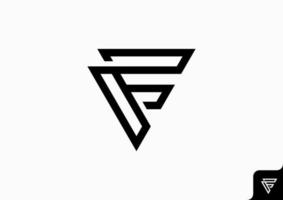 brev f logotyp design platt minimalistisk begrepp vektor