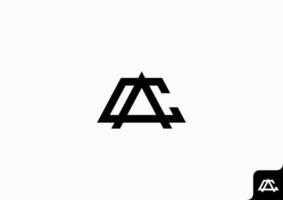 brev ac logotyp ikon design mall element vektor