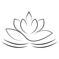 Lotus-Symbol Illustrationsvektor vektor