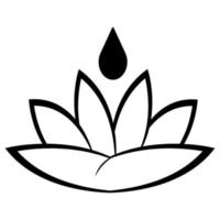 Lotus-Symbol Illustrationsvektor vektor