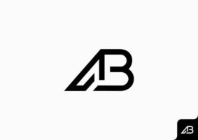 brev ab logotyp ikon design mall element vektor