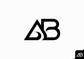 brev ab logotyp ikon design mall element vektor