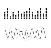 Welle Sound Soundwave-Symbol. Schallwellenvektor. vektor