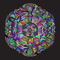 abstrakt blomma mandala mönster vektor