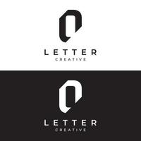 logotyp design mall abstrakt element första brev o.symbol av minimalistisk och modern begrepp geometrisk stil.framtid logotyp typ. vektor