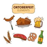 Oktoberfest-Elementsatz vektor