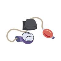 einfaches element sphygmomanometer der apotheke vektorzeichnung, flaches design vektor