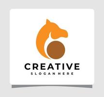 tolle Design-Inspiration für braune Kamel-Logo-Vorlagen vektor