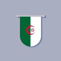 Illustration der Algerien-Flaggenvorlage vektor