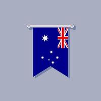 Illustration der australischen Flaggenvorlage vektor