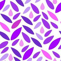 sömlös mönster av lila löv på en vit bakgrund vektor