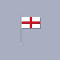 illustration av England flagga mall vektor