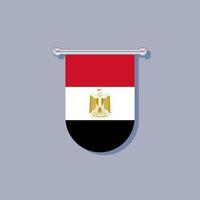 illustration av egypten flagga mall vektor