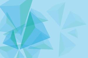 blauer Farbverlauf farbiges Dreieck 3d abstrakter Hintergrund vektor