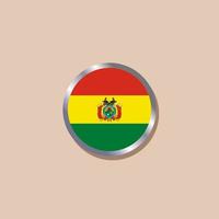 Illustration der Bolivien-Flaggenvorlage vektor