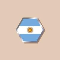 Illustration der argentinischen Flaggenvorlage vektor
