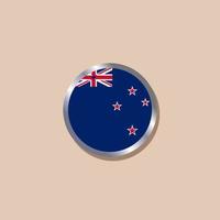 Illustration der neuseeländischen Flaggenvorlage vektor