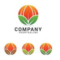 modern natur logotyp design mall vektor