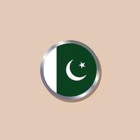 illustration av pakistan flagga mall vektor